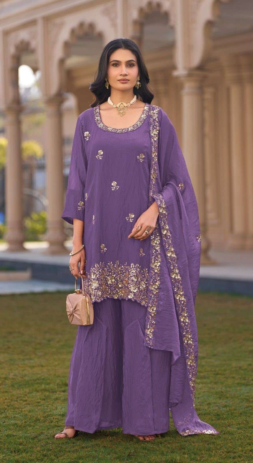 SIMMER MOSS CHIFFON DN - 2167 BY SHREE FABS